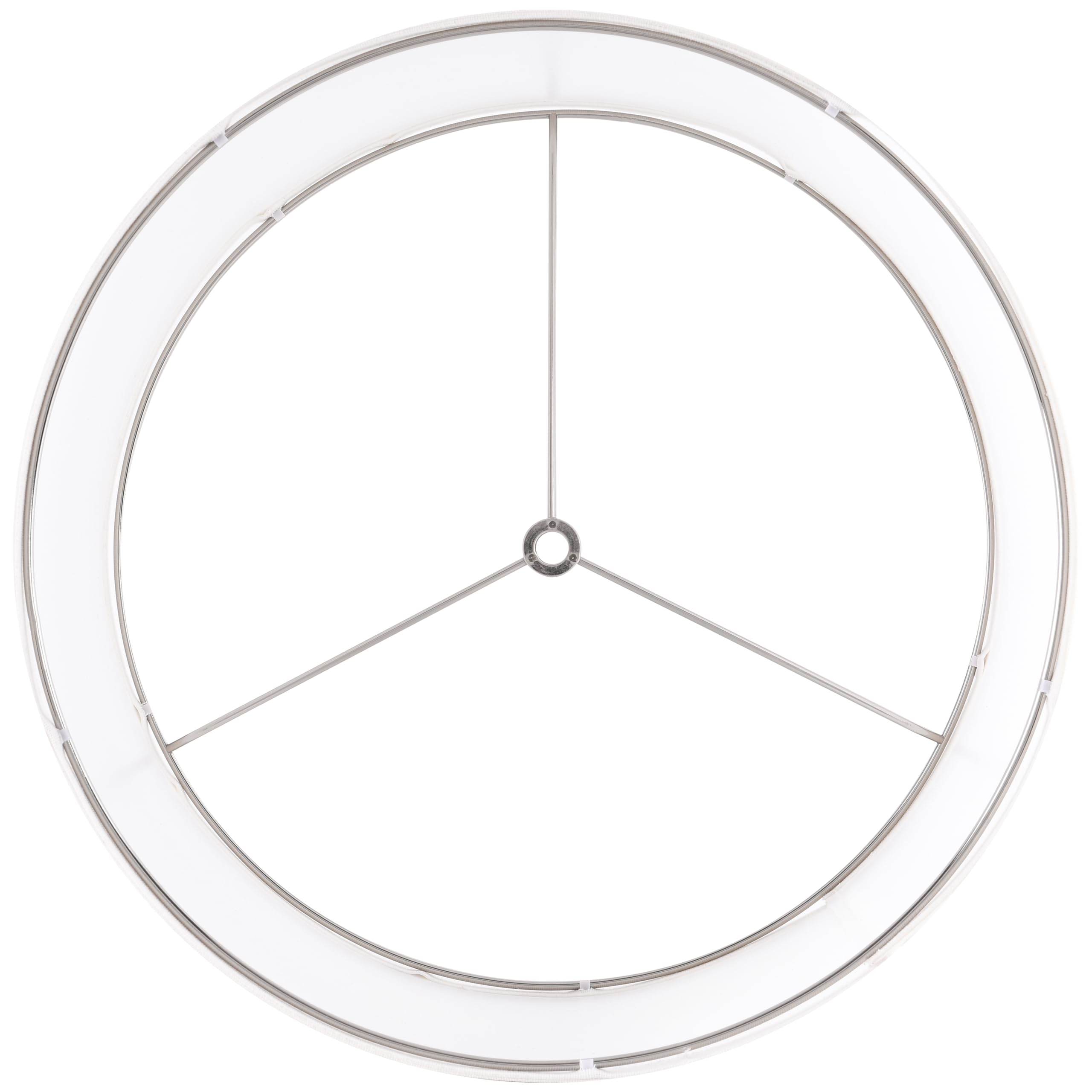Set of 2 Pure White Linen Drum Lamp Shades - 13