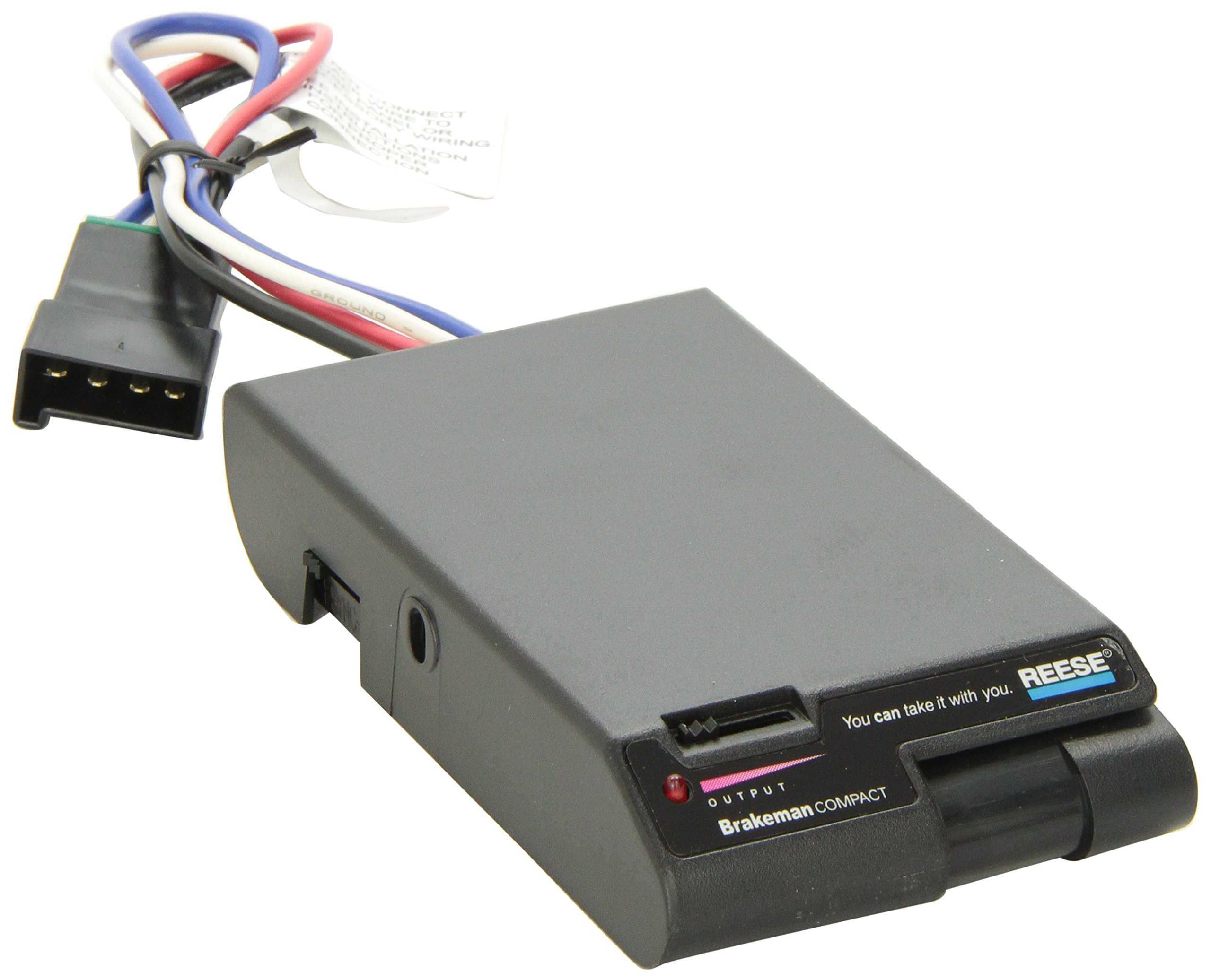 Reese Brakeman Compact Trailer Brake Controller - Timed Electric Braking System for 1-2 Axle Trailers | Perfect for Towing Boats, RVs & Utility Trailers