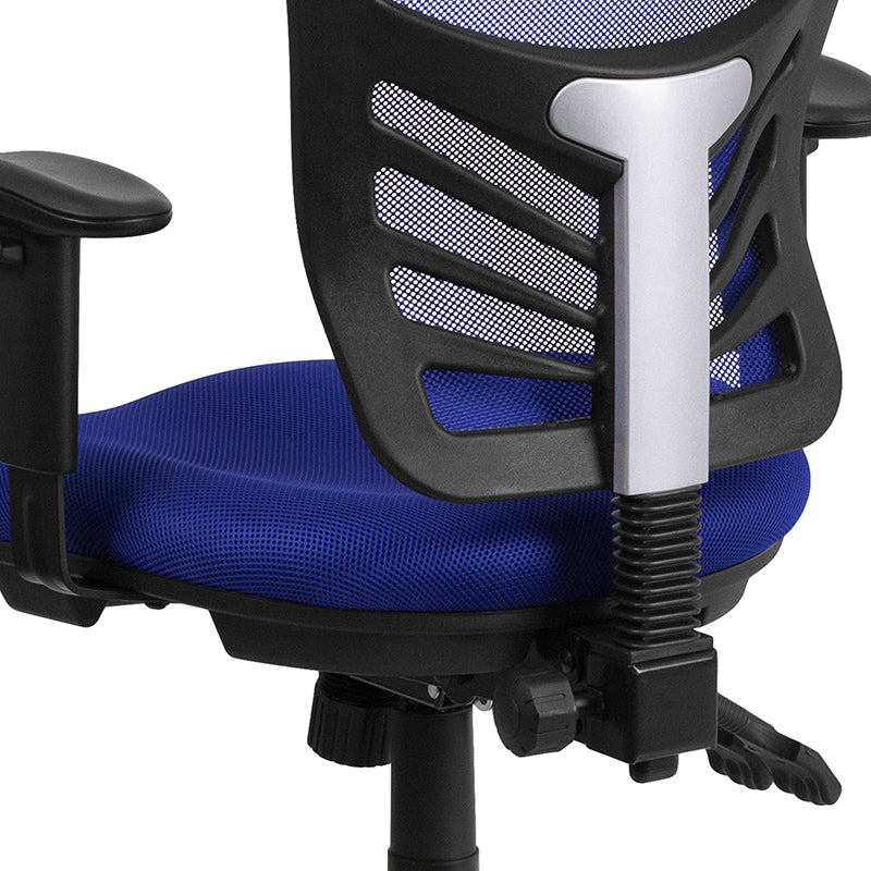FLASH Mid Back Mesh Executive Office Chair - Ergonomic Swivel Chair with Adjustable Arms & Lumbar Support (Model HL 0001) - Perfect for Home Office, Gaming & Workspaces