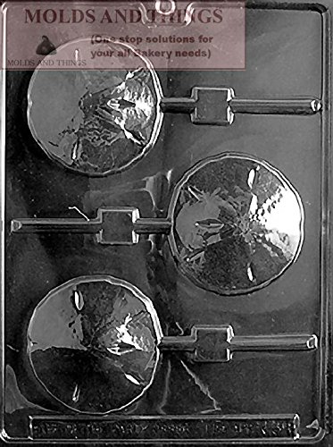 **Premium SAND DOLLAR LOLLY Chocolate Candy Mold Set of 3 – Includes Step-by-Step Candy Making Instructions – Perfect for DIY Treats, Party Favors & Holiday Gifts**