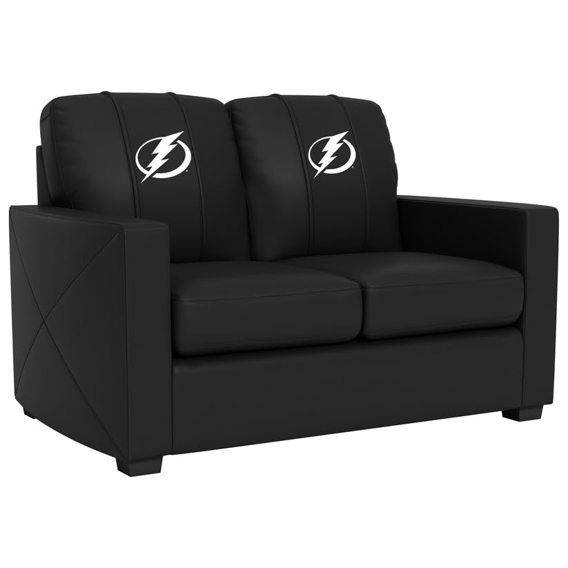 Tampa Bay Lightning Logo Loveseat - Comfortable Stationary Couch for Living Room, Game Room, and Sports Fan Cave Decor