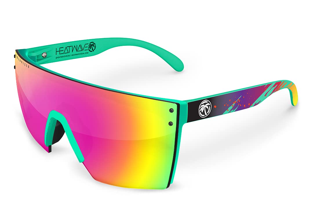 Heat Wave Visual Laser Face Polarized Custom Sunglasses for Men & Women - UV Protection, Stylish Outdoor Sports & Driving Shades