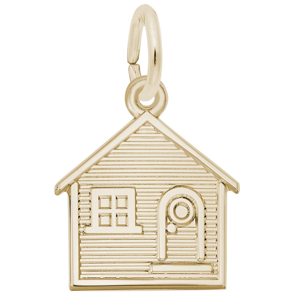 10k Yellow Gold House Charm Pendant - Dainty Jewelry for Bracelets & Necklaces - Perfect for Gifts, Layering & Everyday Wear