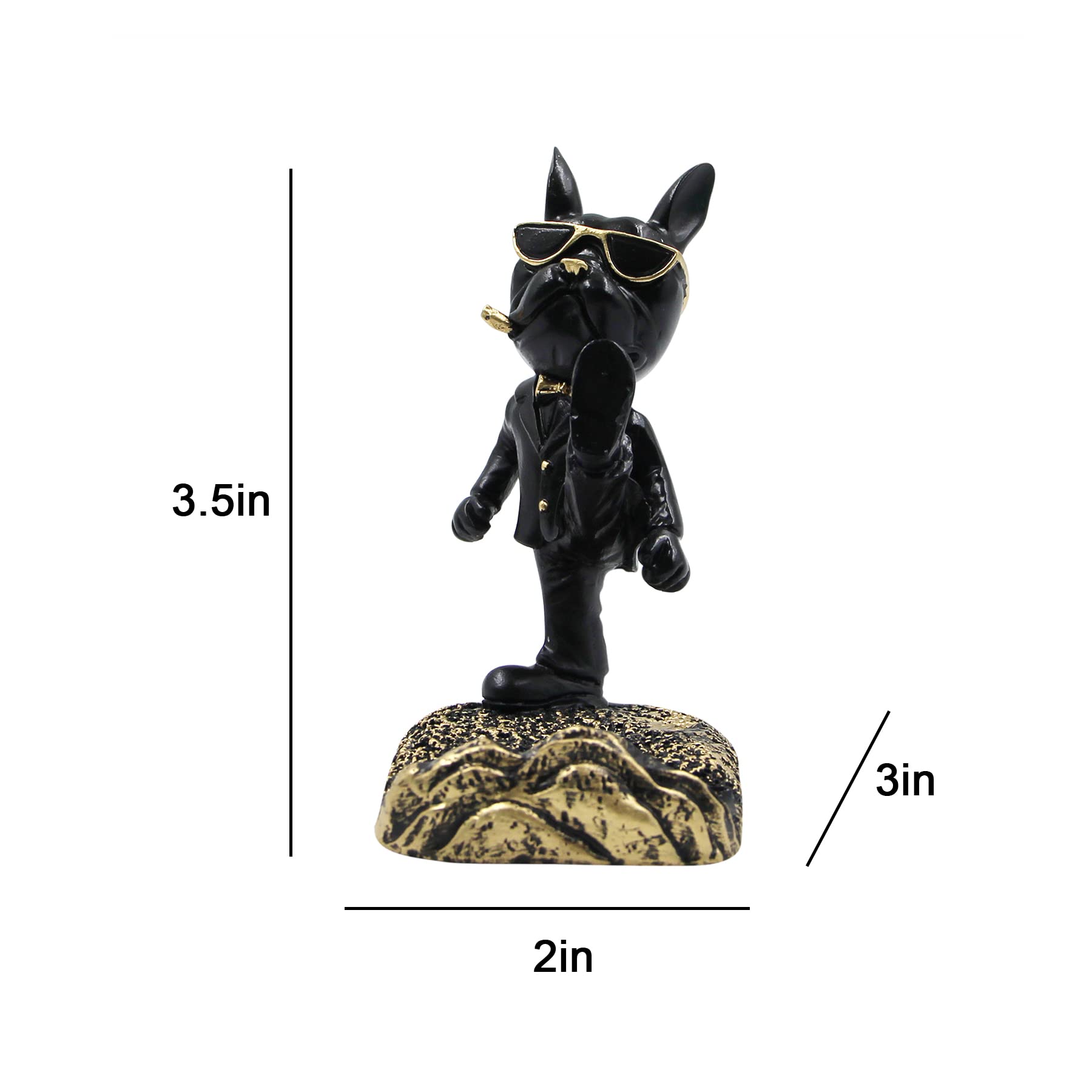 Funny Bulldog Phone Stand - Cute Animal Cell Phone Holder for Desk, Home & Office - Perfect Gift for Dog Lovers & Workspace Organization