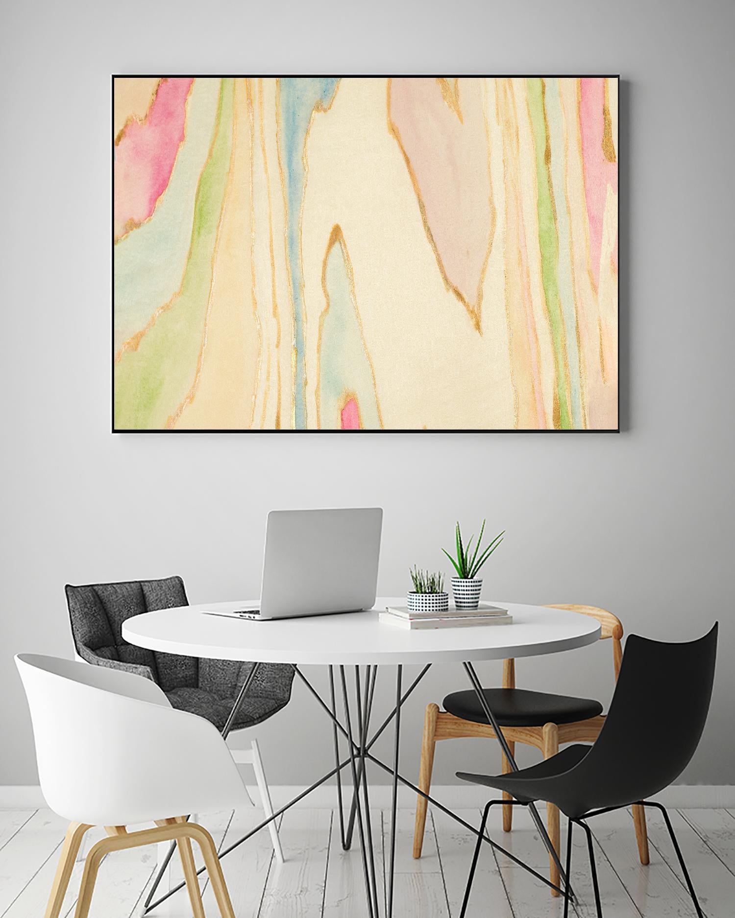 Against the Grain Abstract Wall Art - Modern Canvas Painting for Home & Office Decor - Perfect for Living Room, Bedroom, or Workspace