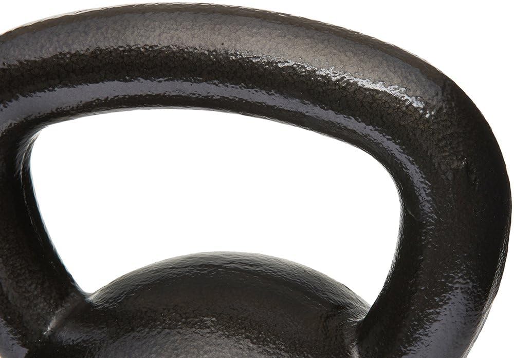 Amazon Basics Cast Iron Kettlebell - 5-50 lbs Weight Options for Home Gym, Strength Training & CrossFit Workouts | Durable Iron Construction for Fitness Enthusiasts & Beginners