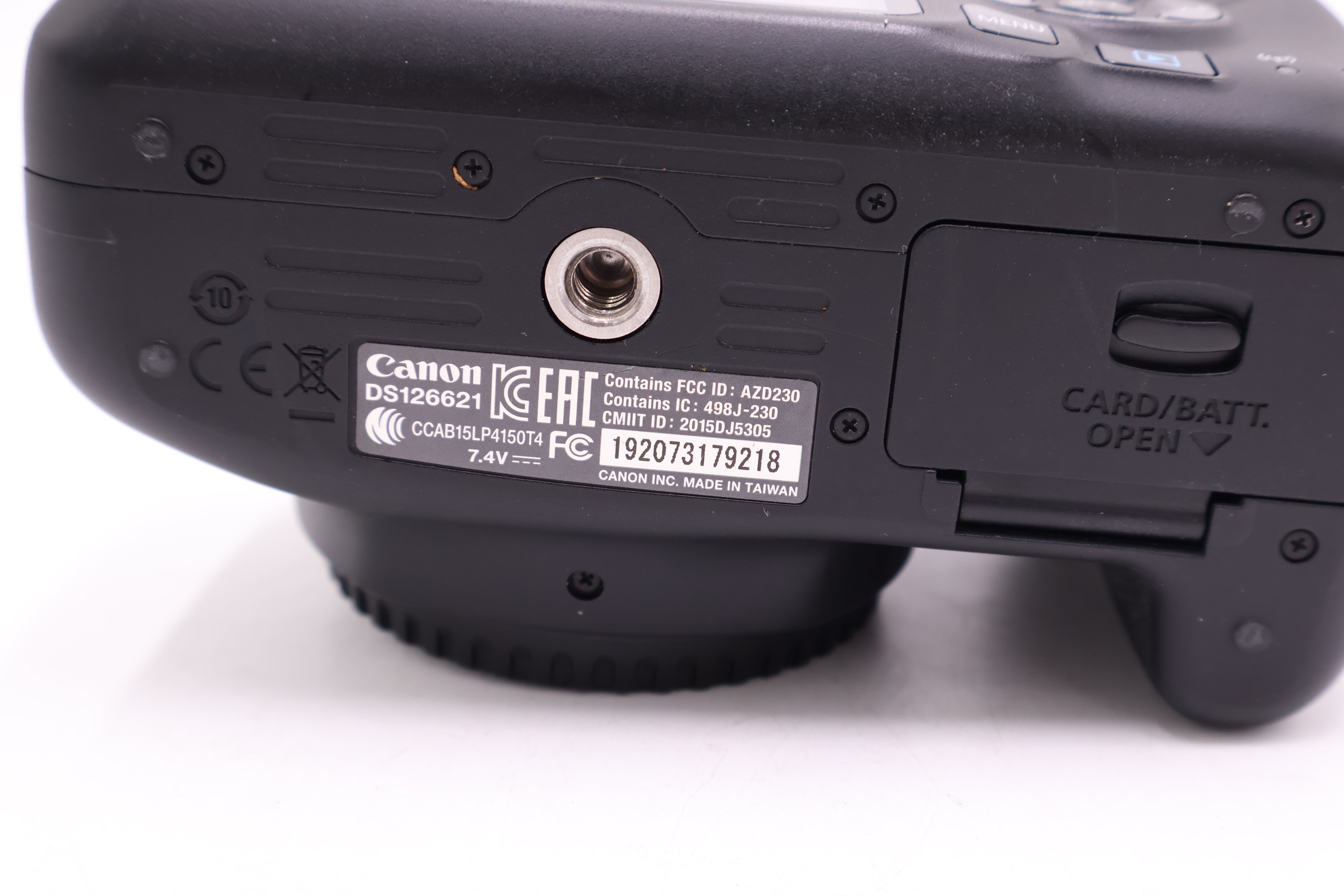 Canon EOS Rebel T6 DSLR Camera Body with Battery - Used Professional Digital Camera for Photography, Vlogging & Travel