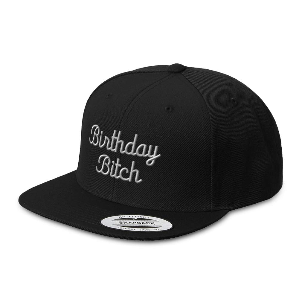 Speedy Pros Snapback Hats for Men & Women - Black Baseball Cap with Silver Embroidery & Acrylic Flat Bill - Perfect for Birthdays, Streetwear & Casual Outfits
