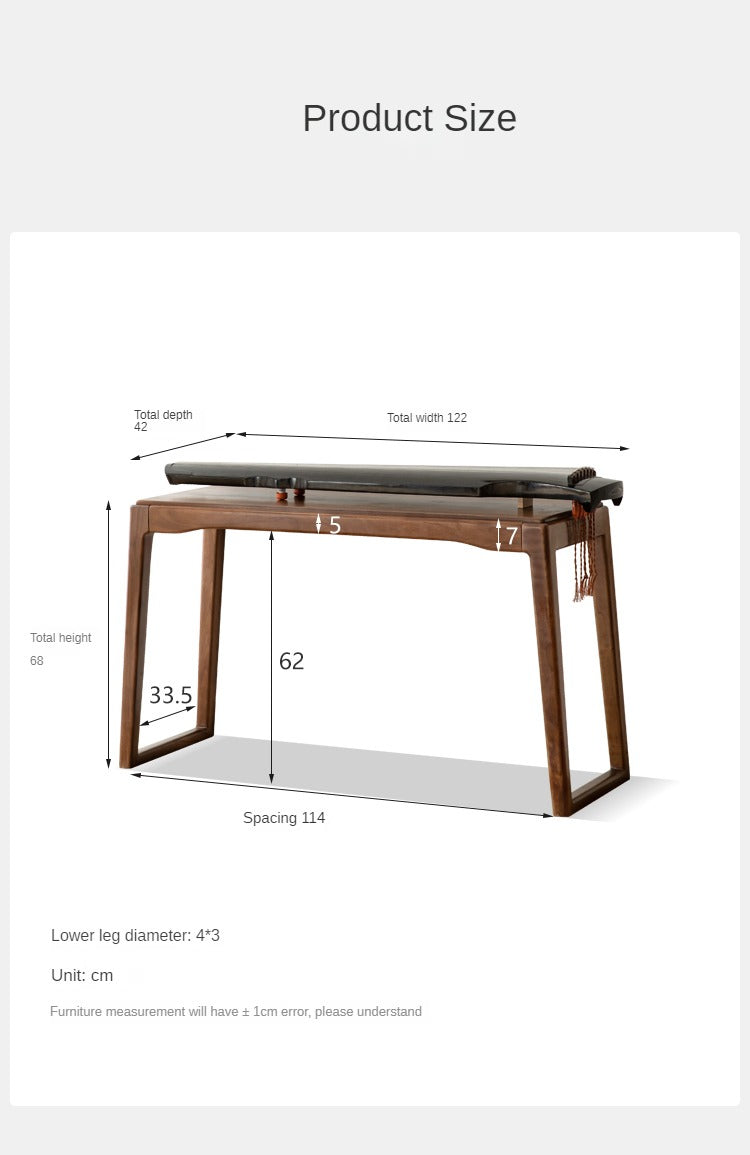 Premium Black Walnut & Oak Solid Wood Desk - Handcrafted Office Desk for Home & Workspace - Durable Writing Table for Study, Work & Remote Office