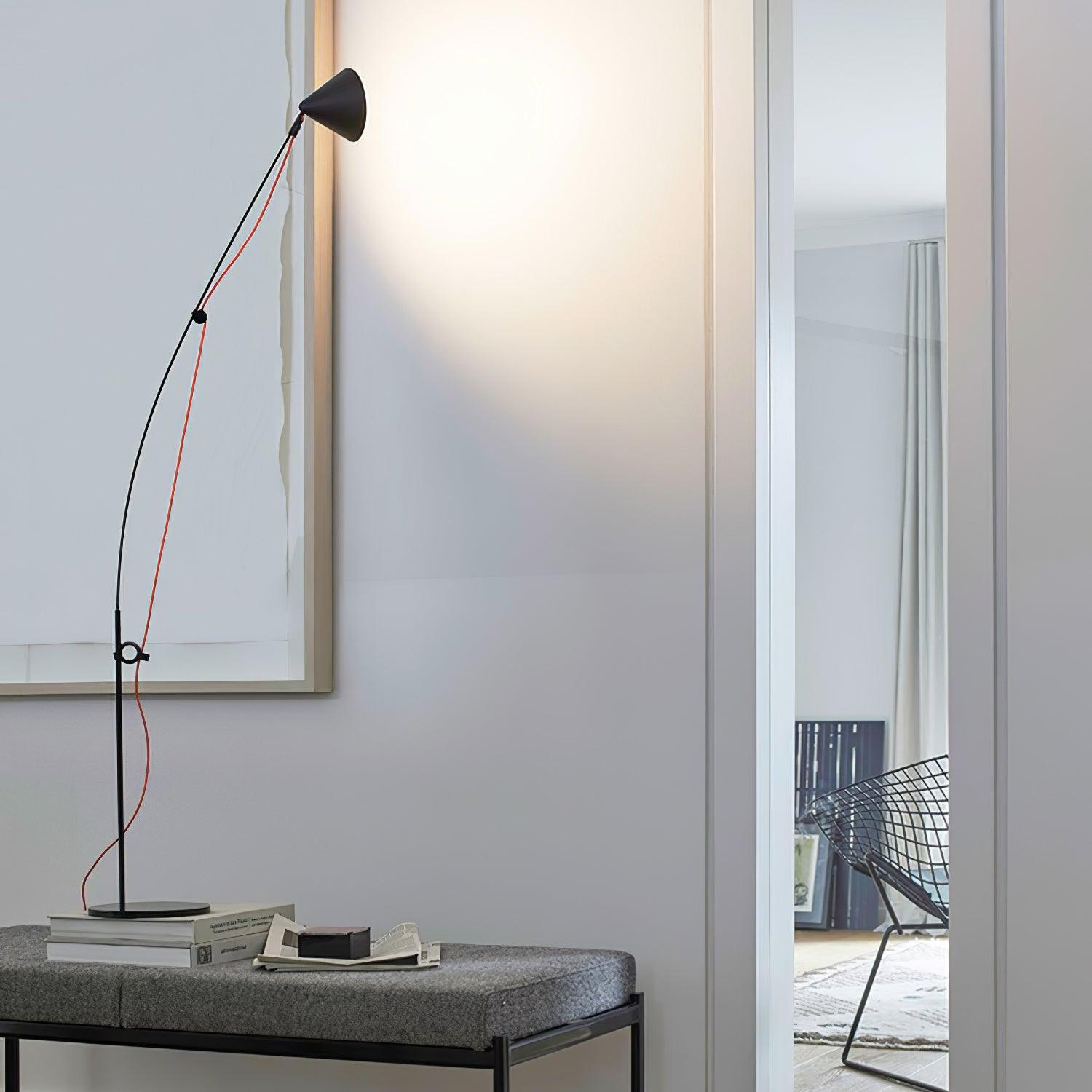 Ensure Black Table Lamp - Modern LED Desk Light for Home Office, Bedroom & Study - Perfect for Reading, Working & Decor