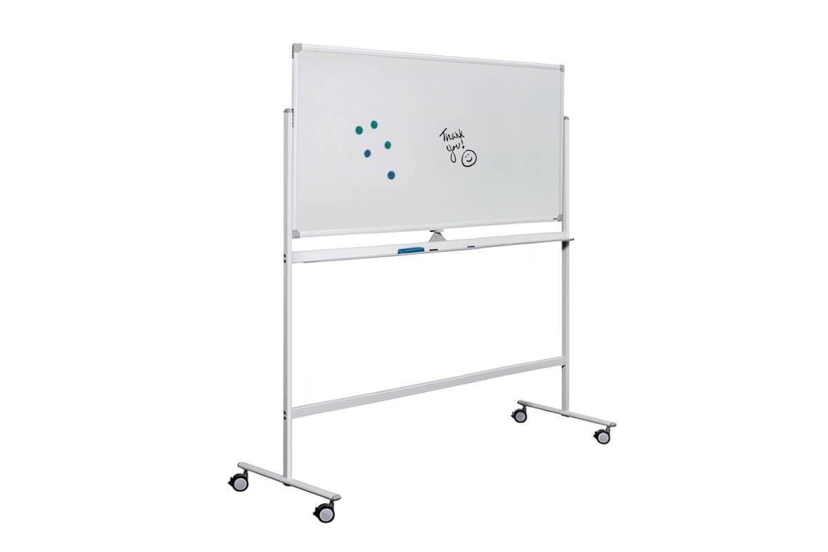 JasonL Mobile Magnetic Whiteboard - Double Sided 360° Rotating Dry Erase Board with Stand | Perfect for Office Meetings, Classroom Presentations & Home Organization