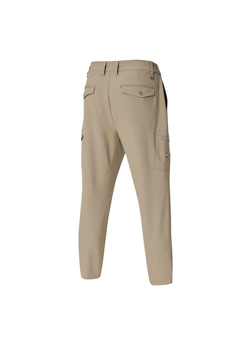 Men's Cargo Pocket Tapered Pants - Durable Work Pants with Utility Pockets for Outdoor, Hiking & Construction - Comfortable & Stylish Casual Wear