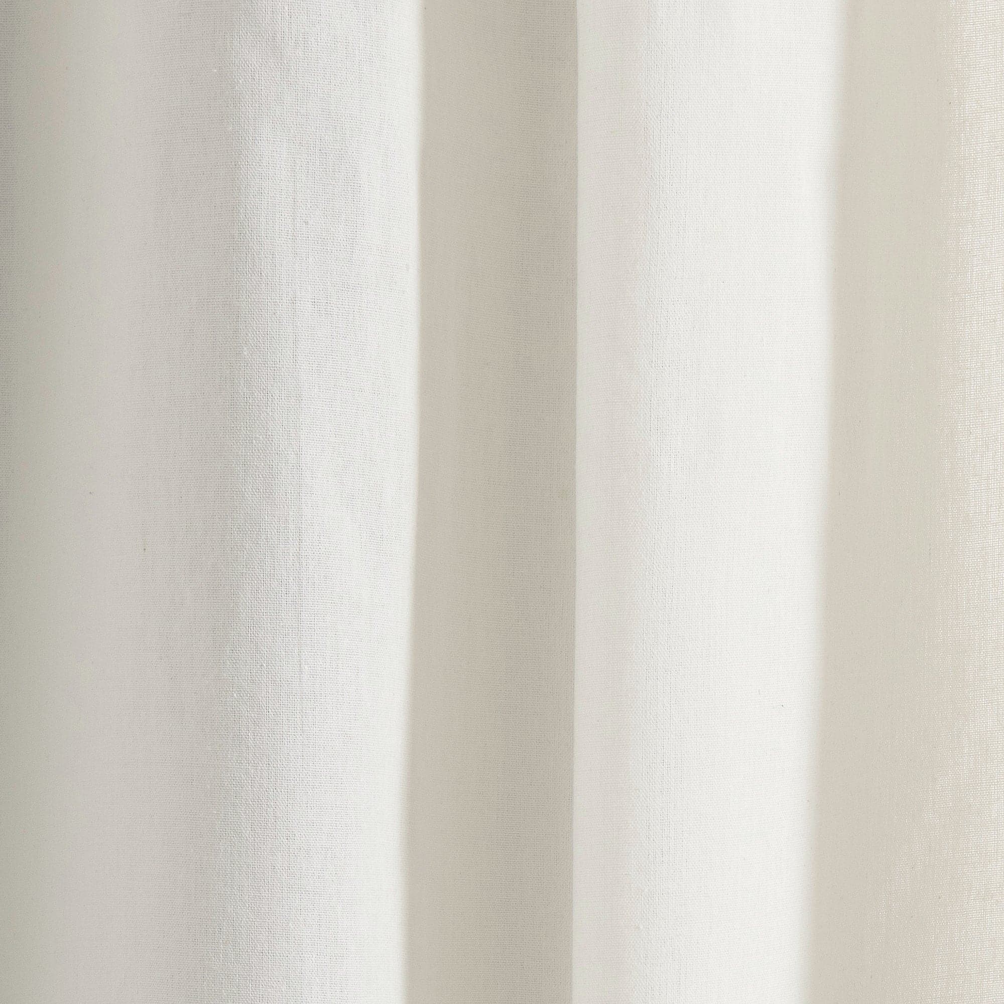 Luxury Modern Floral Linen-Like Embroidered Border Window Curtain Panel - Elegant Home Decor for Living Room & Bedroom