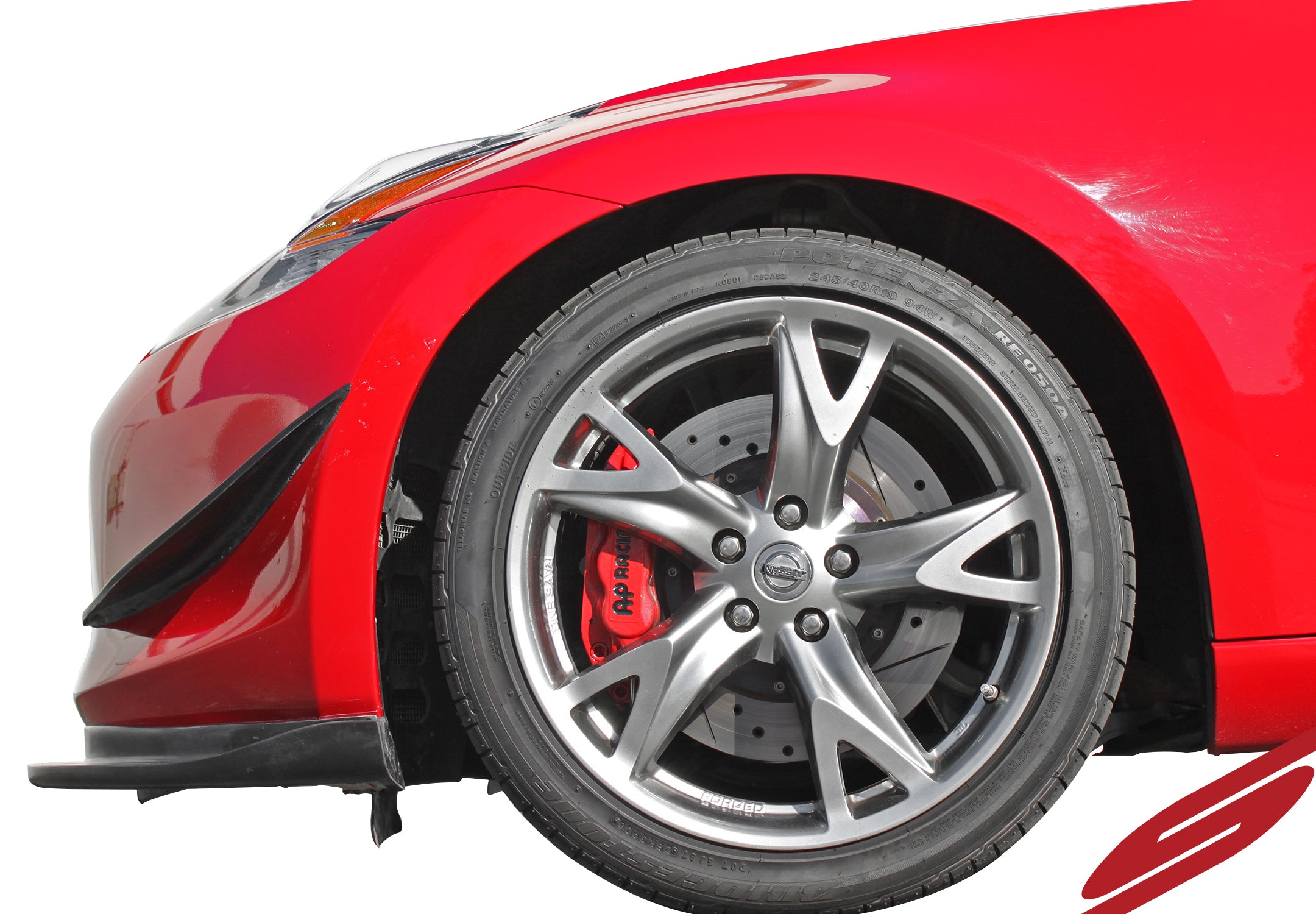2009-2012 Nissan 370Z Z34 Front Canards Splitters - KB111213 - Aerodynamic Upgrade for Track & Street Performance