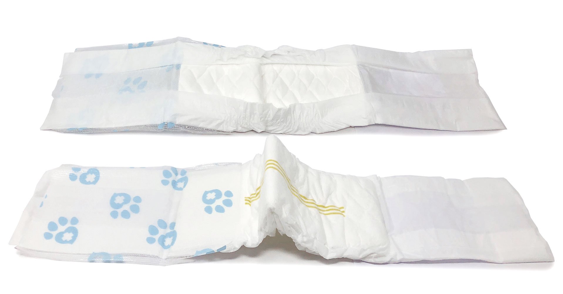 **Disposable Dog Diapers for Male Dogs - Small Size (1-Tab, 576 Count Bulk Pack) - Snag-Free Fasteners, Leak-Proof & Wetness Indicator - Ideal for Incontinence, Training & Travel**