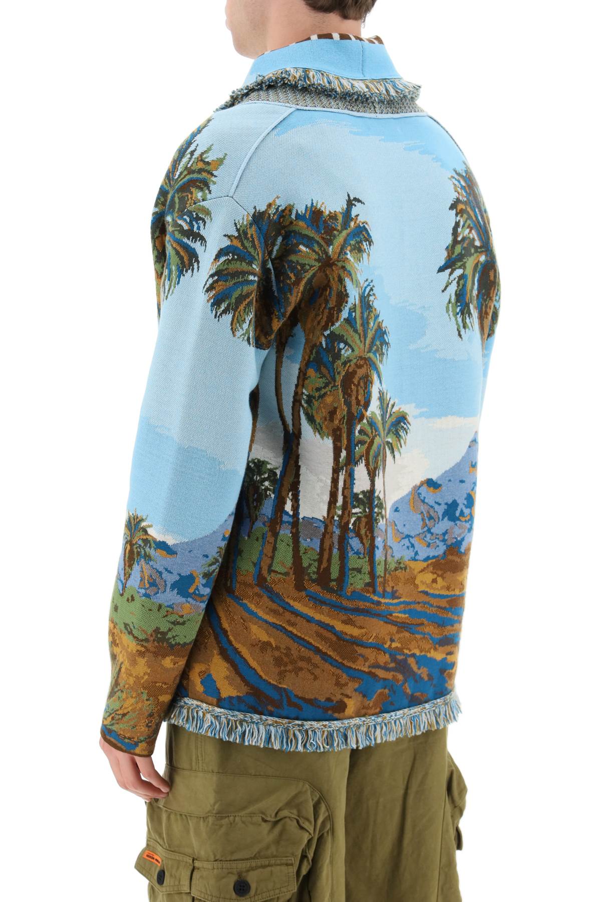 Alanui 'Land of Dreams' Jacquard Cardigan - Cozy Knit Sweater for Women | Perfect for Fall Layering & Casual Outfits