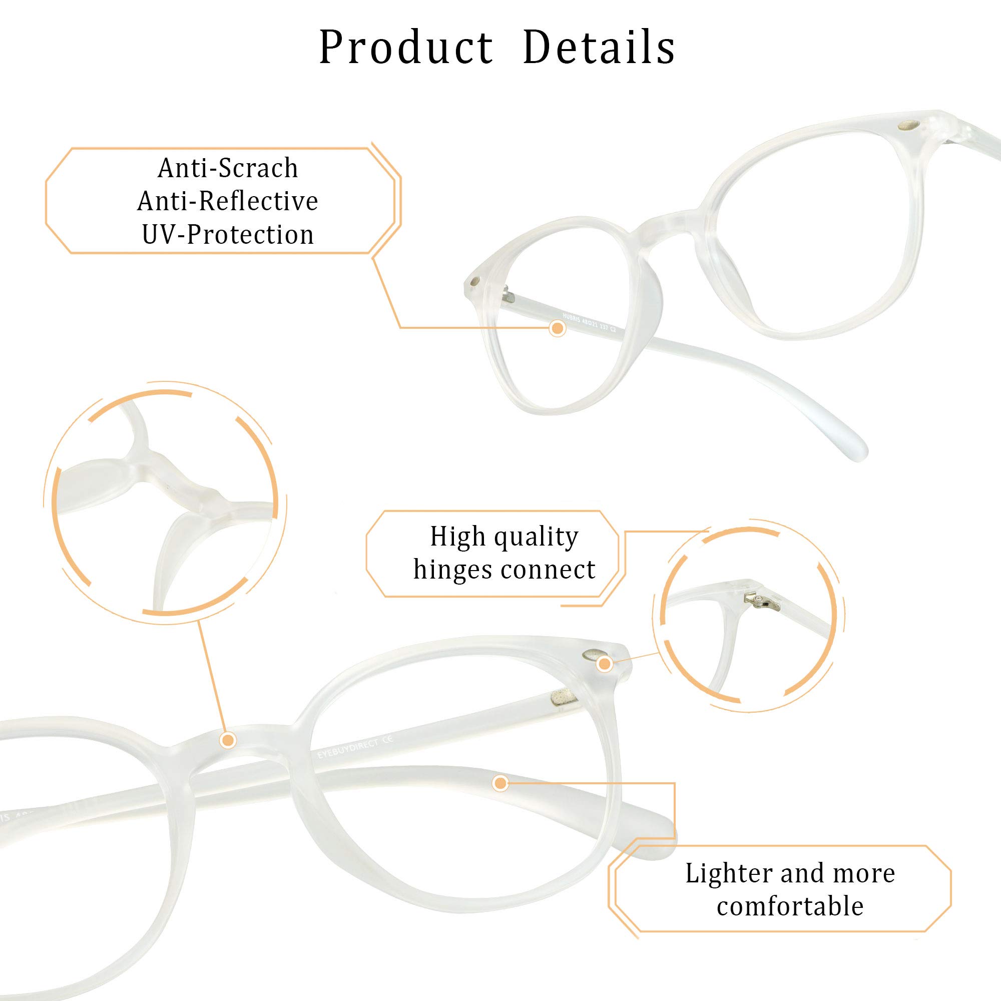 LifeArt Blue Light Blocking Glasses for Women & Men - Anti Eyestrain Computer Reading Glasses - Gaming & Office Glasses for Screen Time Protection - Reduce Digital Eye Fatigue for Work, Study & Gaming
