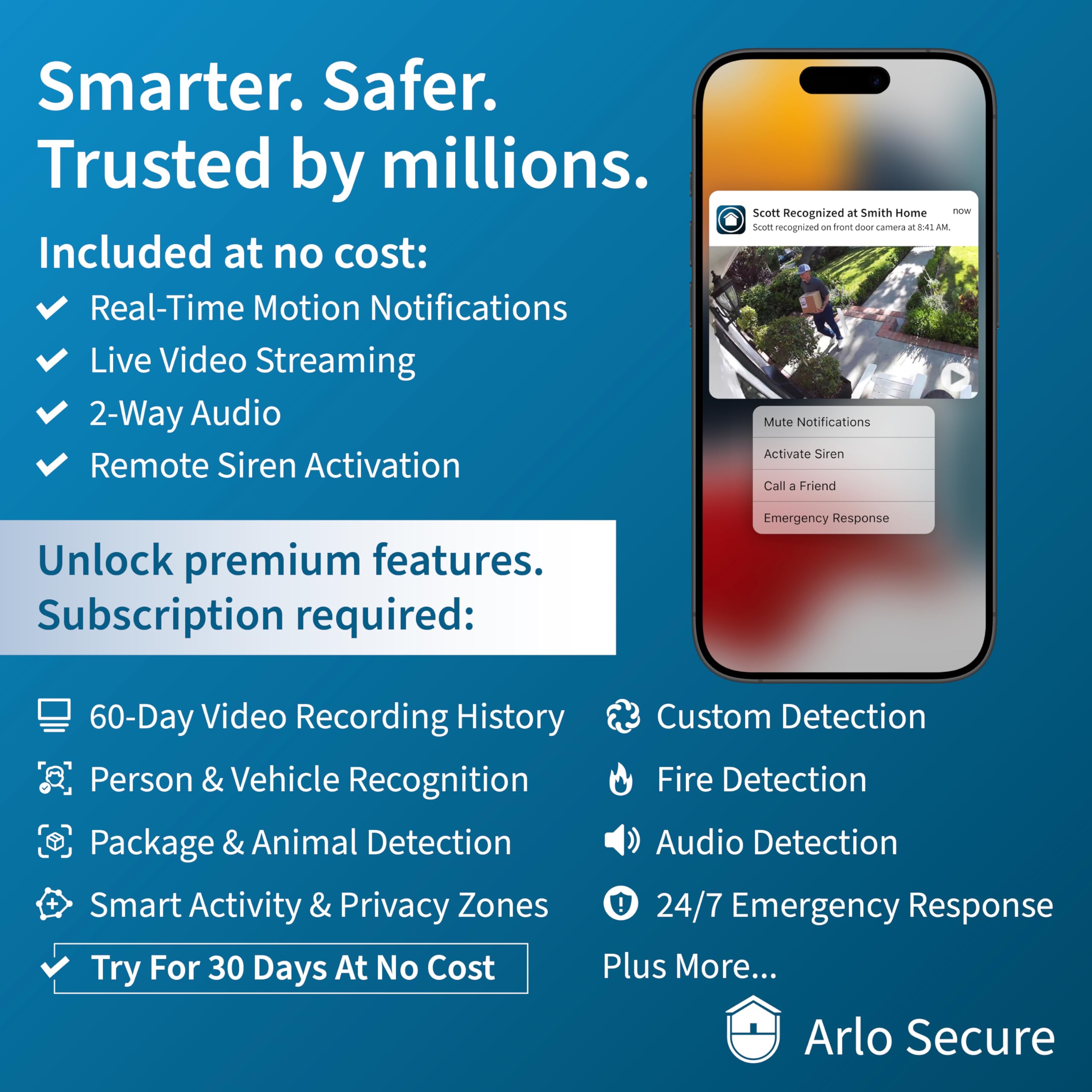 Arlo Ultra 2 Spotlight Camera 4K HDR Wireless Security System (2 Cameras + SmartHub) - Color Night Vision, 180° View, Motion Detection, 2-Way Audio - Ideal for Home & Business Surveillance, Indoor/Outdoor Use, Weatherproof Protection