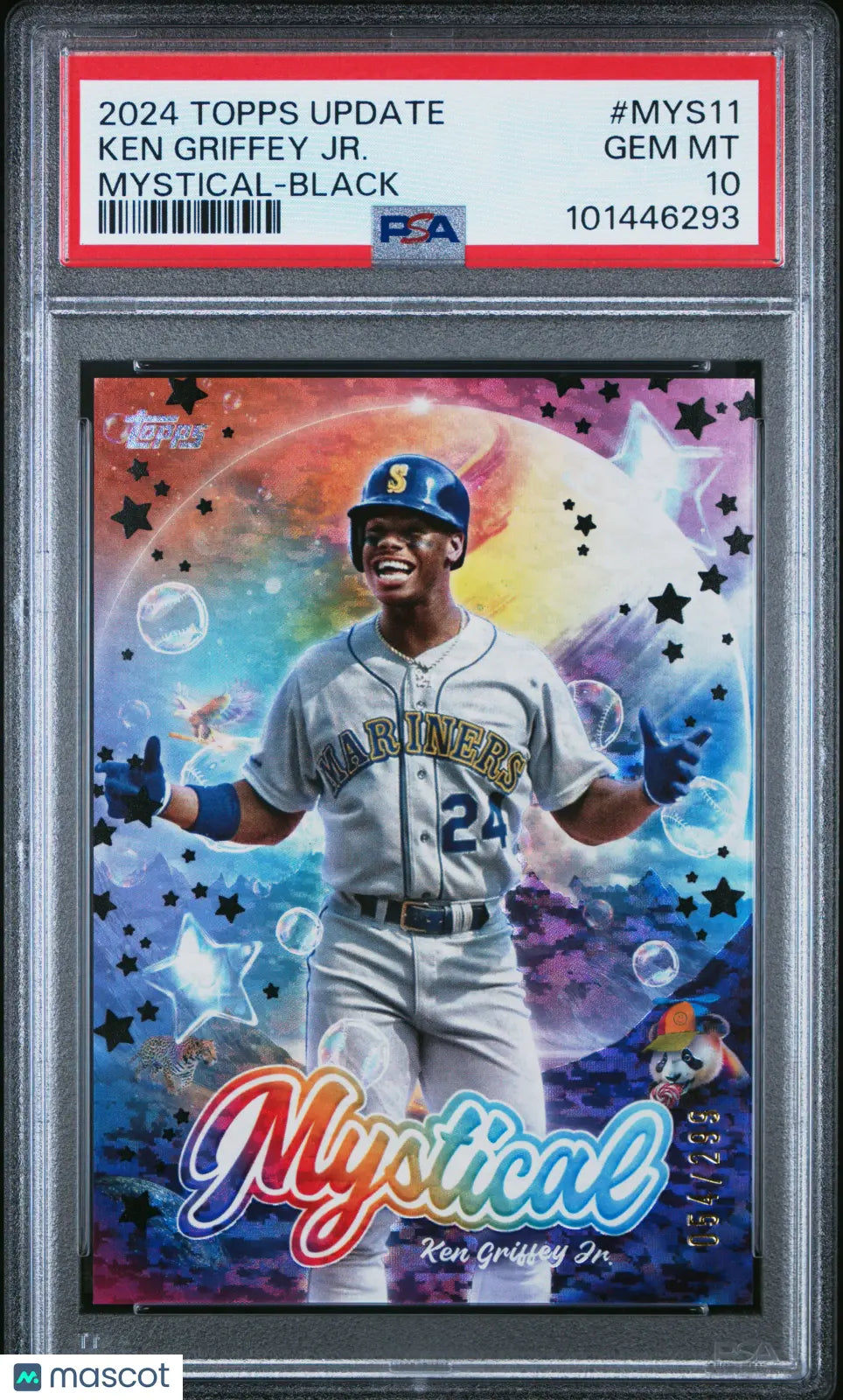 2024 Topps Update Baseball Mystical Ken Griffey Jr. Black PSA 10 /299 Rare Graded Baseball Card - Perfect for Collectors, Investors & Sports Memorabilia Displays