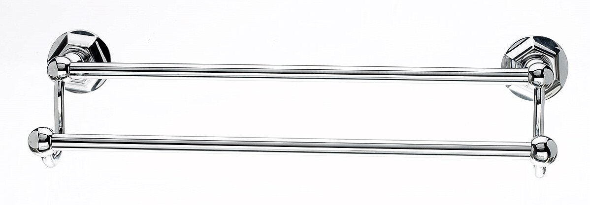 Top Knobs ED11PCB Modern Chrome Towel Bar - Bathroom & Kitchen Accessory for Stylish Home Decor