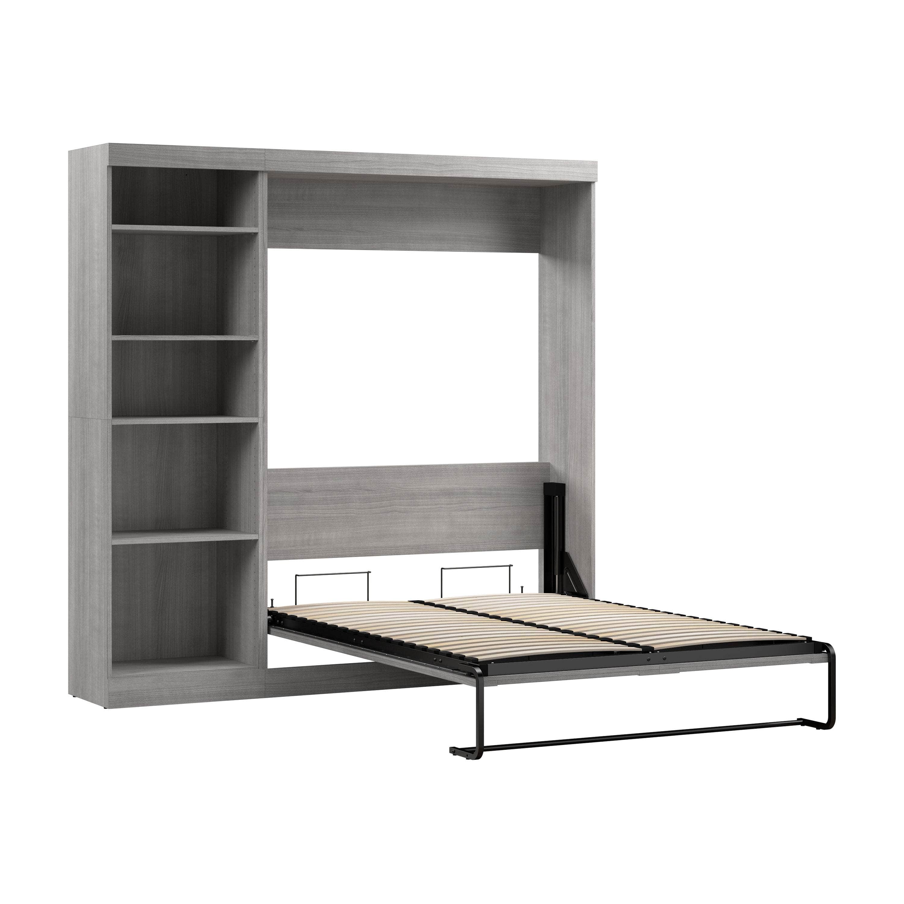 Pur Full Murphy Full Bed with Storage Unit (84W) - 7 Color Options | Space-Saving Wall Bed for Small Apartments & Guest Rooms