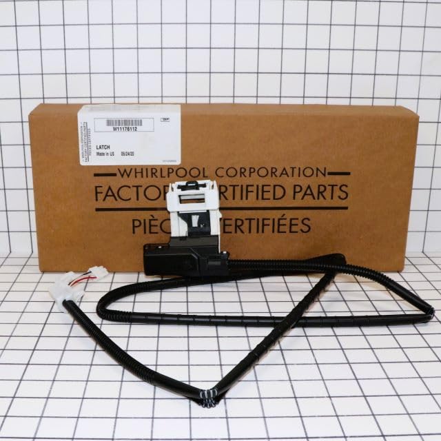 Original Whirlpool W11176112 Washing Machine Door Latch Replacement Part - Compatible with Various Models - Perfect for DIY Home Appliance Repair & Maintenance