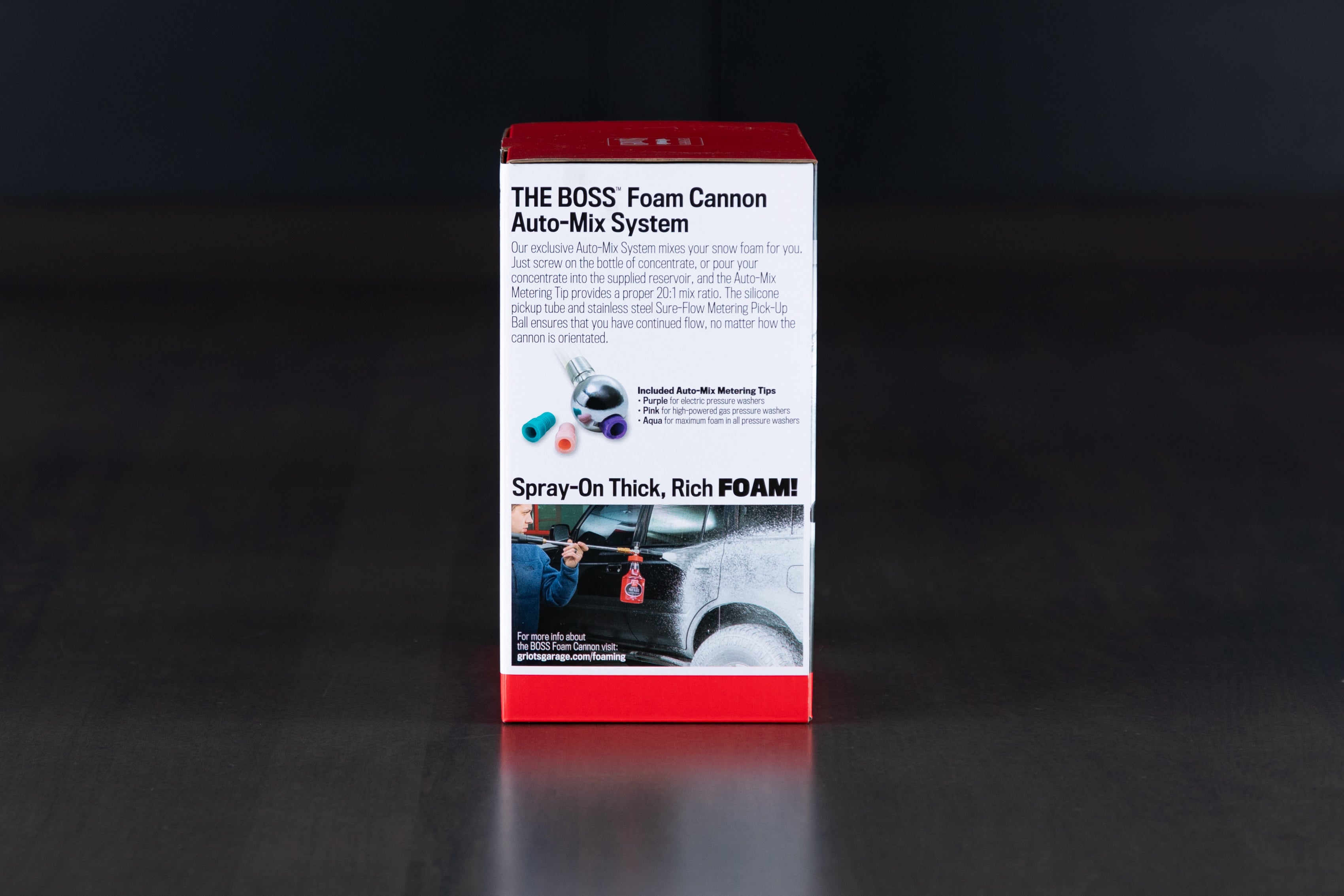 Griot's Garage The Boss Foam Cannon - Premium Car Wash Foam Blaster with Adjustable Nozzle for Deep Cleaning & Detailing - Perfect for Home Car Washing, Auto Detailing & Pressure Washer Use
