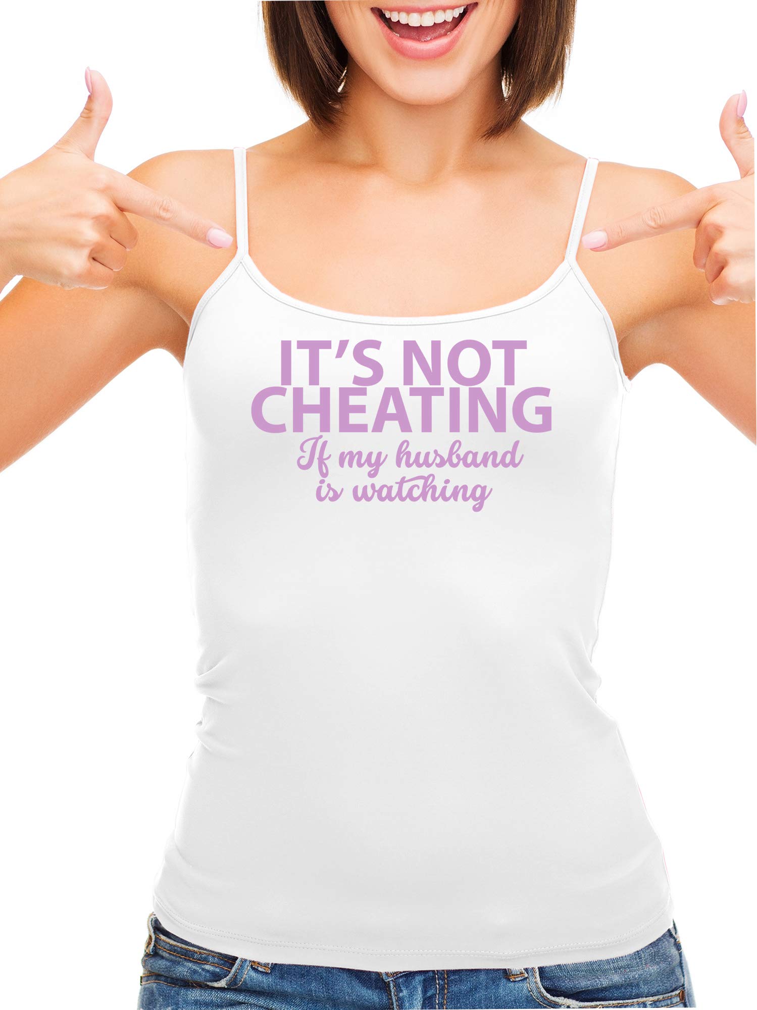Sexy White Camisole Tank Top for Women - See Through Lingerie for Couples Play & Roleplay - Perfect for Date Nights & Boudoir Photography