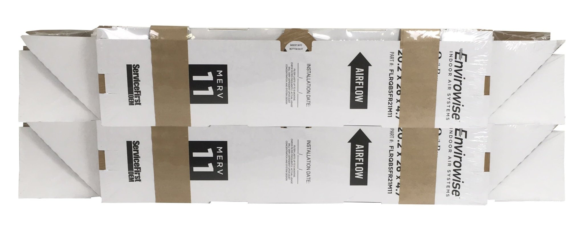 Trane FLRQB5FR21M11 20.2x26x4.7 MERV 11 QuikBox Replacement Air Filter 2 Pack - Perfect for HVAC Systems, Furnaces, and Air Purifiers in Homes and Offices
