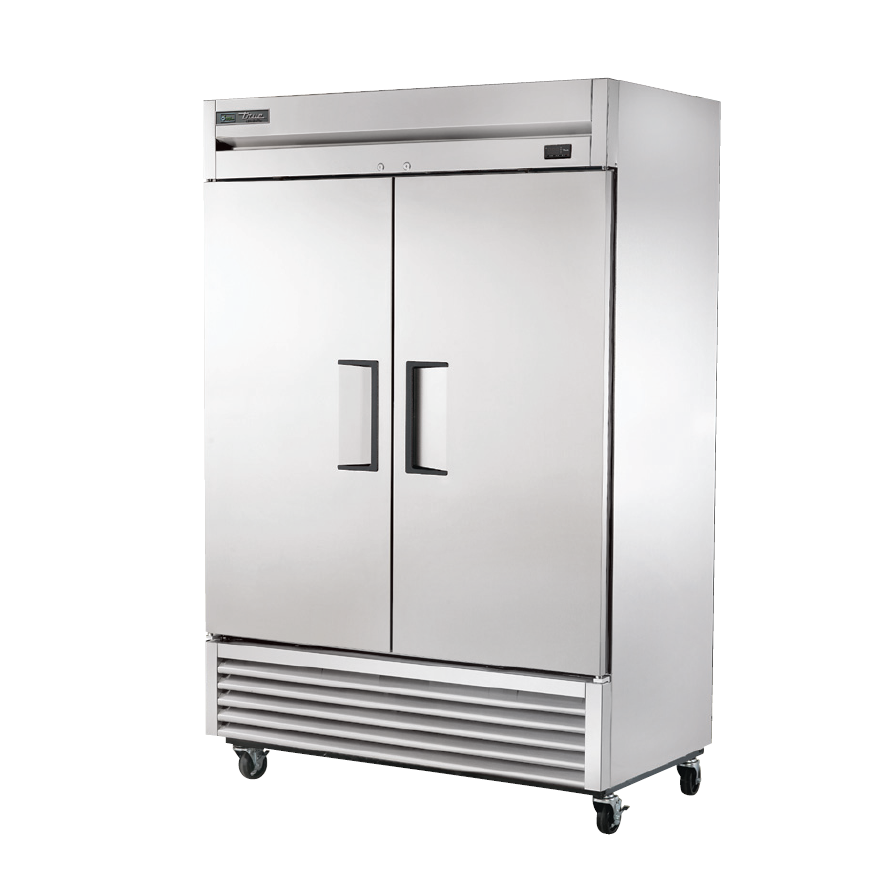 True TS 49 HC 54 Commercial Reach-In Refrigerator - 2 Solid Doors, Stainless Steel, Energy Efficient - Perfect for Restaurants, Cafes, and Catering Businesses