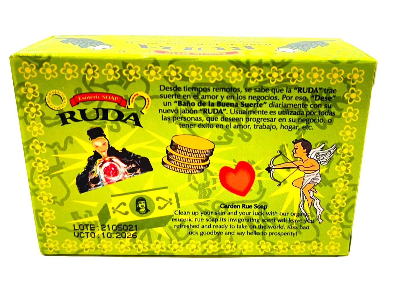 Nuestra Salud Rue Herb Soap Bar - 100% Natural Organic Soap for Hand Face & Body - Gentle Moisturizing Skin Care - Perfect for Daily Cleansing & Sensitive Skin Care Routine