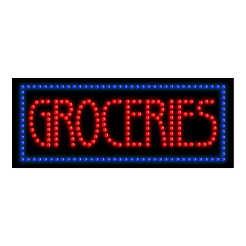 LED Dot Sign #21417 - Bright Grocery Store Display