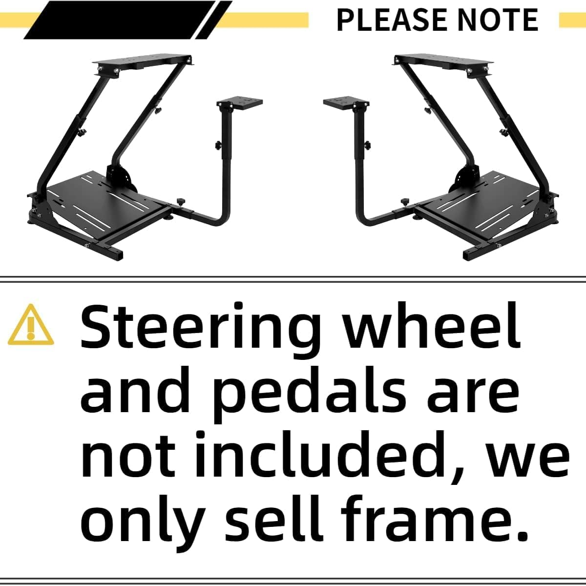 Marada G920 Racing Steering Wheel Stand with Shifter Mount - Compatible with Thrustmaster, PXN, Logitech G29 & G923 - Height Adjustable Simulator Frame (Wheel, Pedals & Gear Lever Not Included) - Perfect for Home Racing Simulator Setup & Gaming Accessories