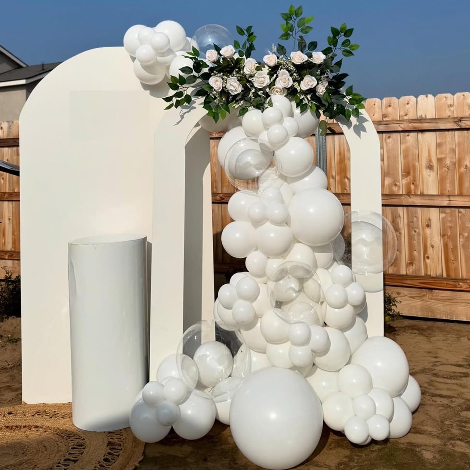 50 Pack White Latex Balloons 12 Inch - Helium & Air Fill Party Balloons for Wedding, Birthday, Baby Shower Decorations - Perfect for Indoor & Outdoor Party Decor, Balloon Arches, Ceiling Displays