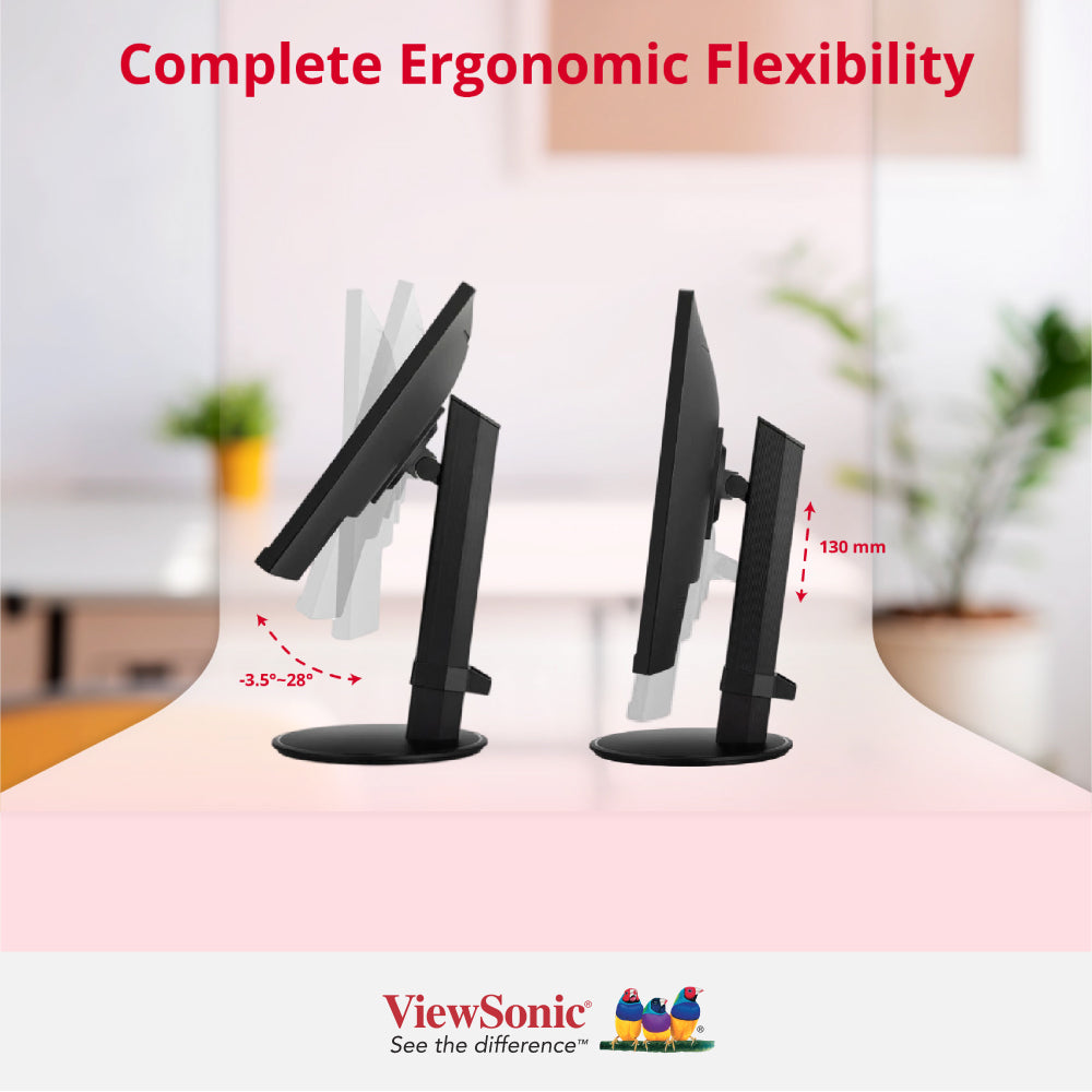 ViewSonic VG2709U 27-inch 2K QHD 100Hz USB-C Docking Monitor with Dual Speakers & Daisy Chain - Perfect for Home Office, Gaming, and Multi-Screen Productivity