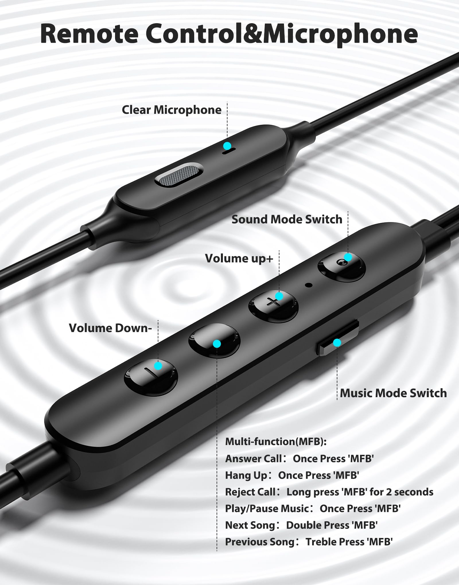 Premium USB-C Wired Earbuds with 5 Sound Modes, Stereo Bass & Noise Cancellation - In-Ear Headphones with Mic for iPhone 16 Pro Max/15, Samsung S25/S24/S23 (Black) - Perfect for Commuting, Gaming & Work Calls