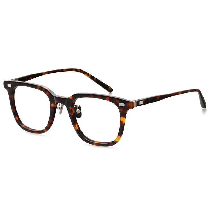 Stylish Black Acetate Square Eyeglasses for Women - Full Rim Frame BM319 | Perfect for Work, Reading & Fashion Accessories