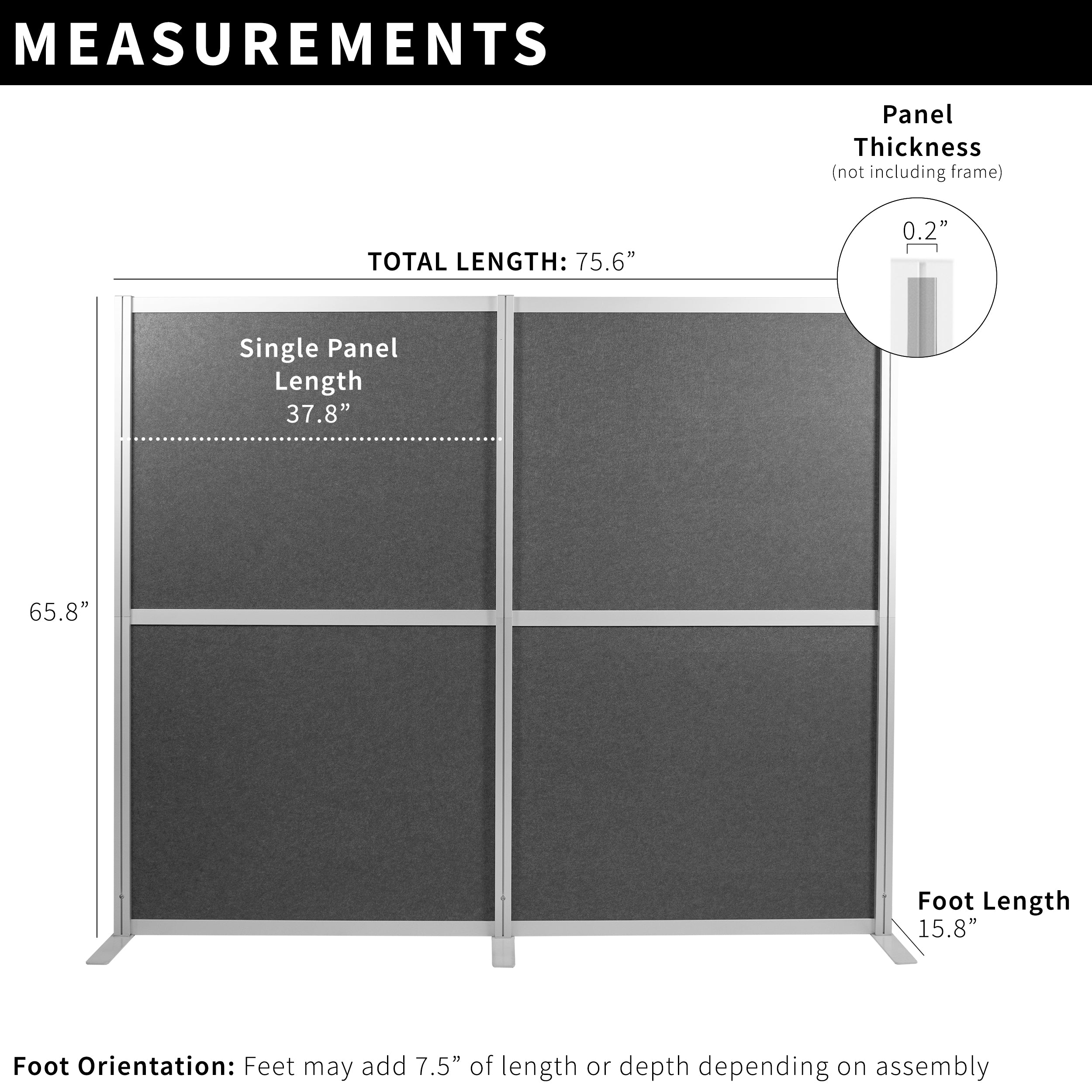Modular Wall System - Freestanding Room Dividers for Home & Office - Perfect for Open Spaces, Privacy Screens, and Room Partitioning