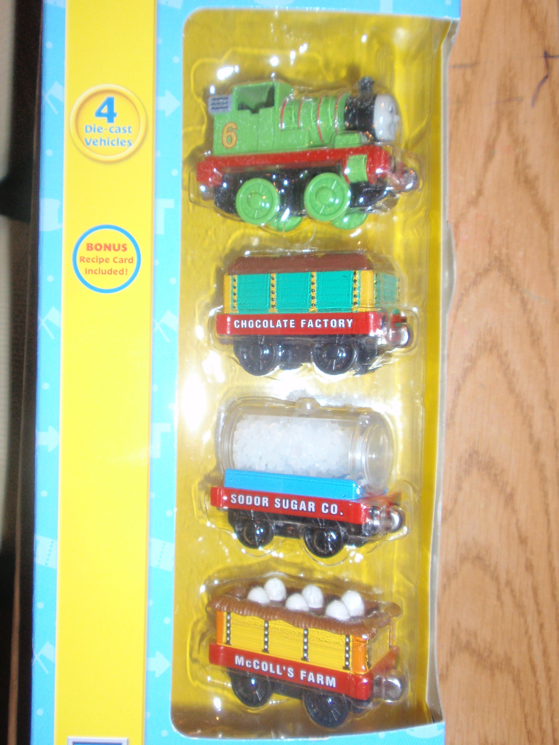 Thomas the Train Take Along 4-Pack - Percy and the Chocolate Cake Cars Toy Set for Kids | Perfect for Birthday Gifts, Pretend Play, and Train Enthusiasts