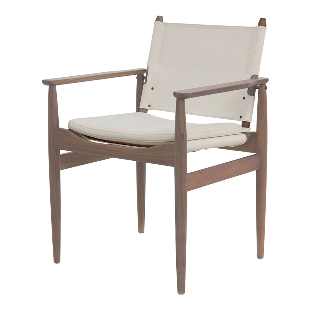 Journey Canvas Dining Armchair - Comfortable & Stylish Upholstered Chair for Kitchen, Dining Room, or Breakfast Nook - Perfect for Family Meals & Entertaining Guests