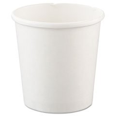 Flexstyle Double Poly Paper Containers 16oz White - 25/Pack (20 Packs/Carton) | Eco-Friendly Disposable Food Containers for Takeout, Catering & Party Supplies