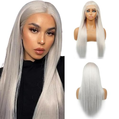 Silvery 13x4 Straight wig