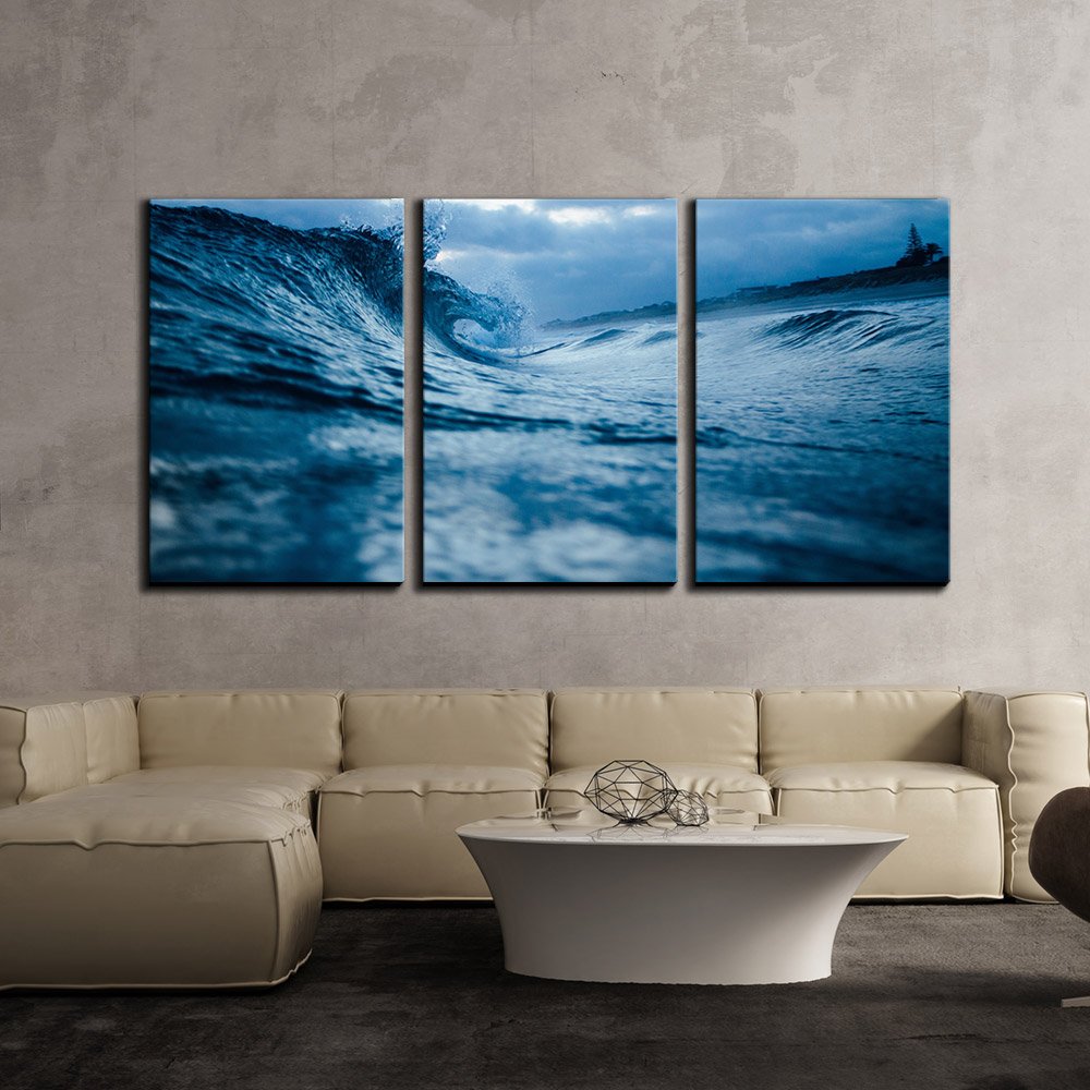 wall26 - 3 Piece Canvas Wall Art Set - Ocean Waves Painting - Modern Framed Wall Decor for Living Room, Bedroom & Office - Ready to Hang Stretched Canvas (24