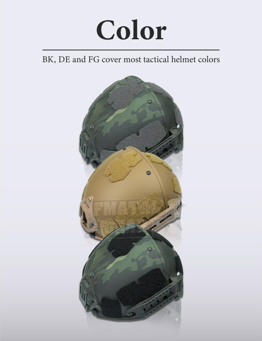 FMA Airsoft Tactical Helmet with Enhanced Hook & Loop Fastener Set - Paintball, Hunting, Shooting & Airsoft Gaming Accessories for Outdoor Sports & Tactical Training