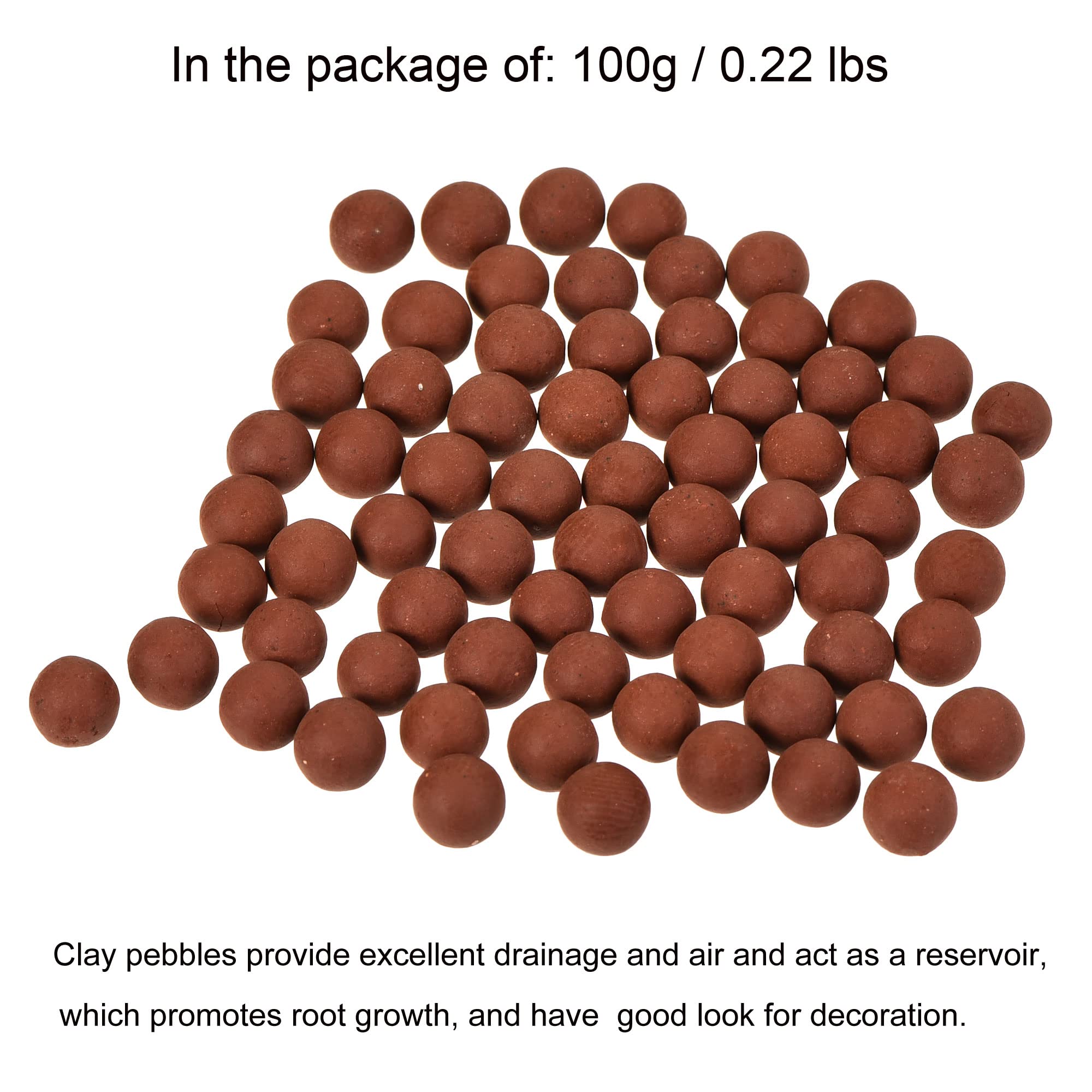 Premium Clay Pebbles 5-6mm for Hydroponics - 0.22 lbs Brown LECA Growing Media for Indoor Plants, Orchids, Bonsai Trees | Ideal for Hydroponic Systems, Vase Fillers, and Decorative Soil Cover