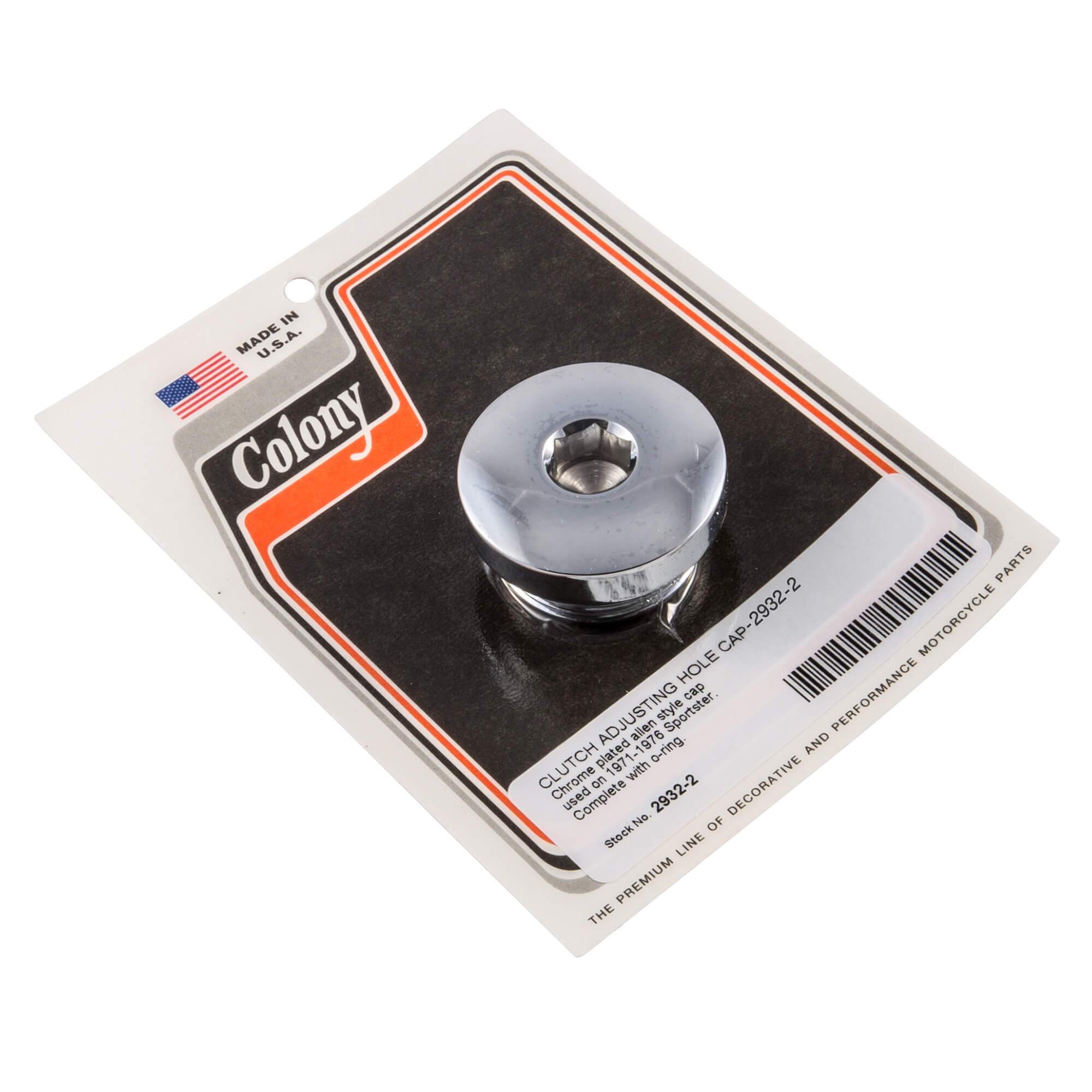 1971-1976 Harley Davidson Sportster 2 Clutch Adjusting Hole Allen Style Cap - Chrome Plated Replacement Part for Motorcycle Clutch Repair & Maintenance