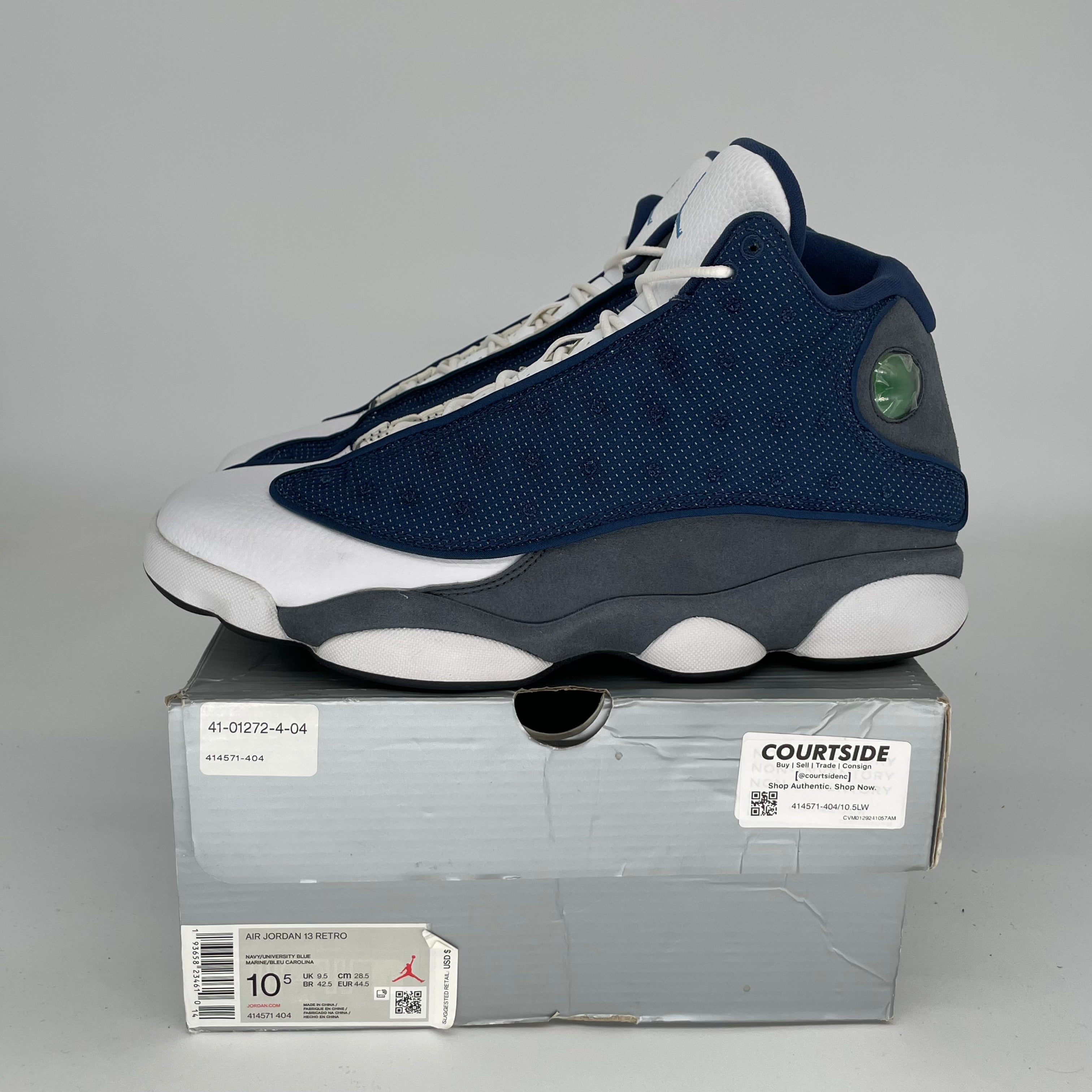 AIR JORDAN 13 FLINT Retro Basketball Shoes Men's Size 10.5 - Authentic 414571-404 | Perfect for Court Performance & Streetwear Fashion