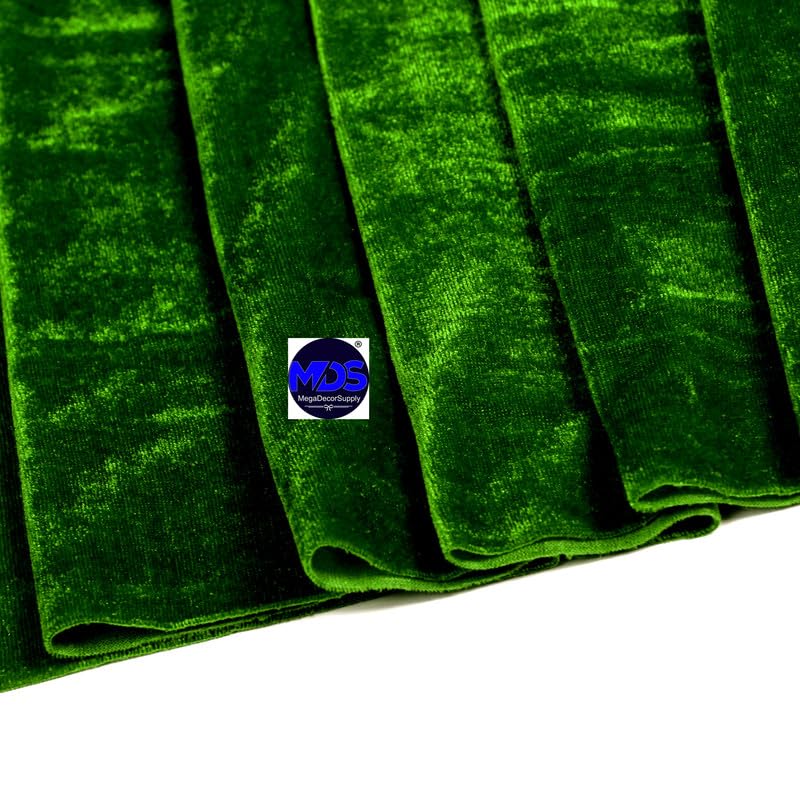 25 Pack 10ft Velvet Table Runners - 29x120 Inches Long Wedding Table Decor, Romantic Rustic Tablecloth for Wedding, Birthday Party, Bridal Shower, Banquet & Home Decor - Hunter Green - Perfect for Wedding Arch Decorations, Reception Tables, and Holiday Centerpieces