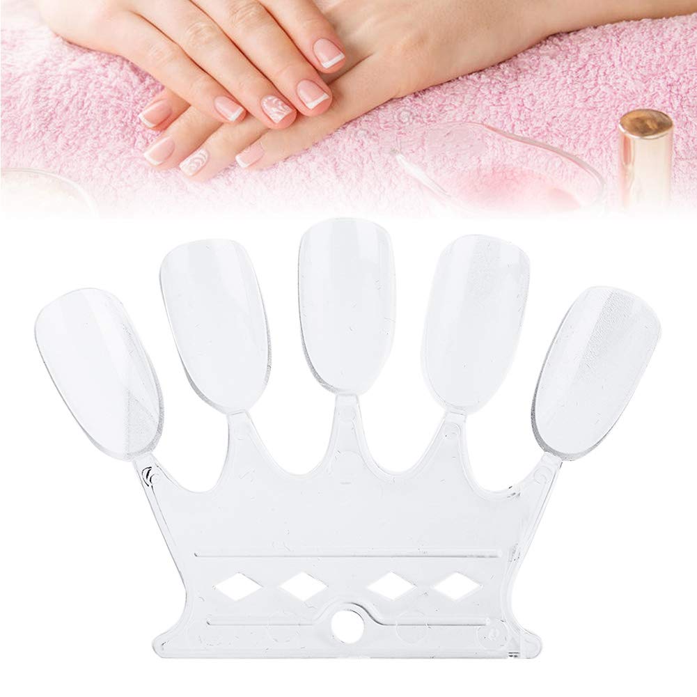 50pcs Transparent Nail Art Practice Tips - Professional Nail Polish Display Sticks for Gel Color Swatching & Manicure Training | Perfect for Salon Practice, DIY Nail Art & Color Matching