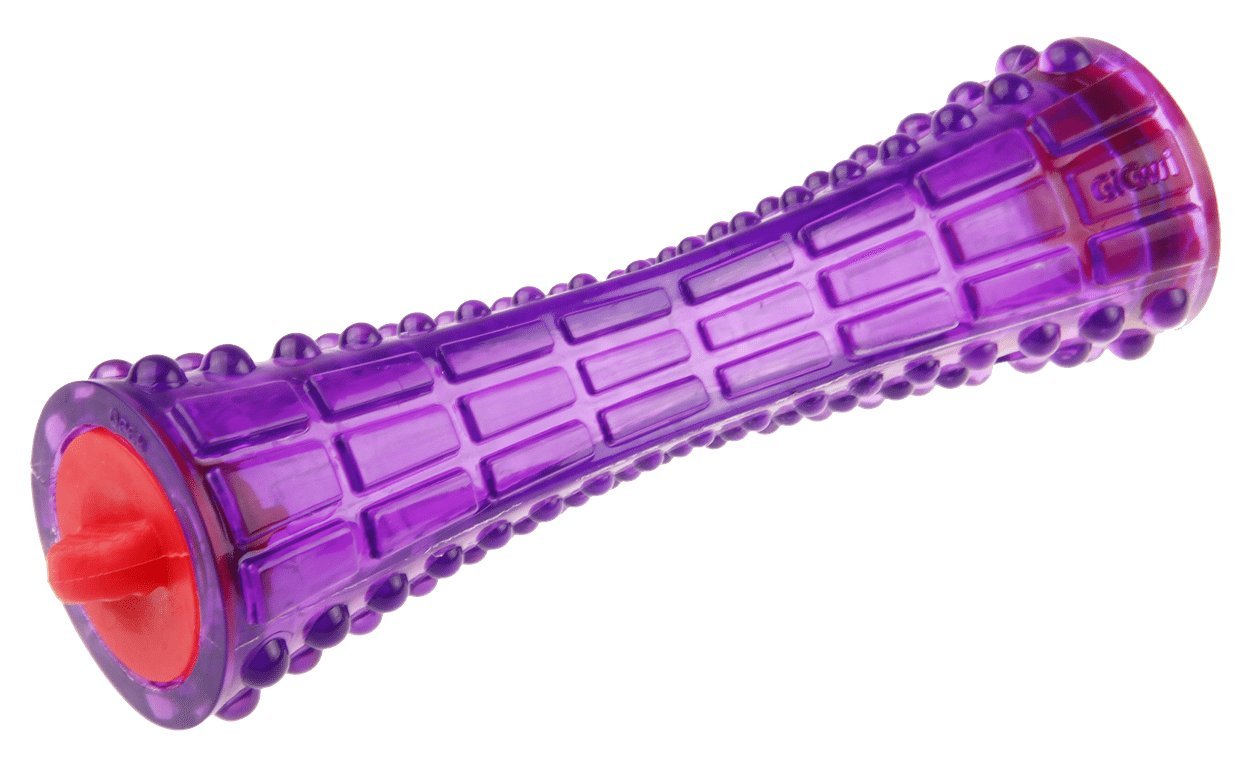 Gigwi Dog Treat Dispenser Toy - Durable TPR Chew Stick for Mental Stimulation & Interactive Play - Perfect for Training, Boredom Relief & Bonding with Your Pet